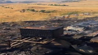 Bingölde 25 arı kovanı küle döndü