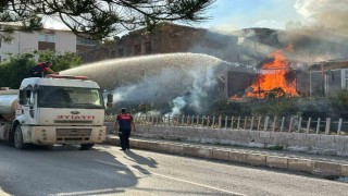 Bitliste korkutan yangın