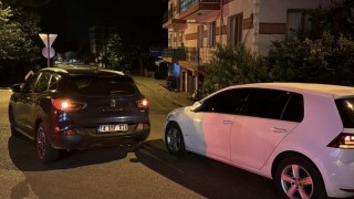 Boluda ciple otomobil çarpıştı: 1 yaralı