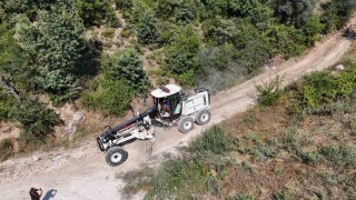 Bozdoğan Belediyesinden Örencikte bahçe yolu çalışması
