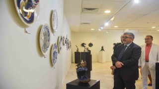 BŞEÜde yıl sonu öğrenci sergisi açıldı