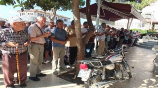 Burhaniye de emekli astsubay törenle toprağa verildi