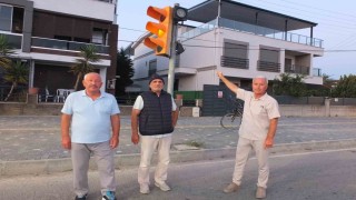 Burhaniye'de yetersiz yaya çizgileri tepki çekti
