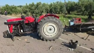 Bursada traktör kazası: 2 yaralı