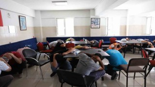 Büyükşehirden ek hizmet binasında deprem ve yangın tatbikatı