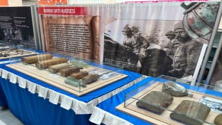 Çanakkale ruhu Tavşanlıda, savaş malzemeleri sergisi ziyarete açıldı