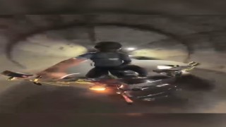Cankurtaran Tüneli içinde tehlikeli anlar: Şerit ihlali yapan otomobilin motosiklete teması kamerada