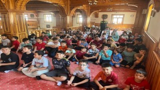Cumayerinde yaz Kuran kursu öğrencilerine trafik bilinci eğitimi