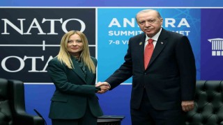 Cumhurbaşkanı Erdoğan, İtalya Başbakanı Meloni ile bir araya geldi