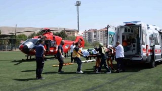 Darendede aynı günde ikinci hava ambulansı talebi
