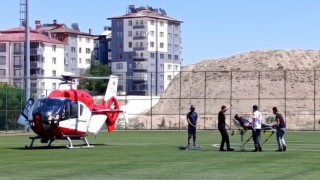 Darendede mide kanaması geçiren hasta, hava ambulansla Malatyaya sevk edildi