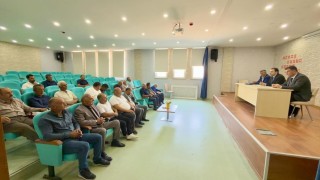 Demirözünde muhtarlarla değerlendirme toplantısı yapıldı
