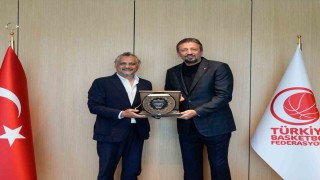 Denizli Basketten TBF Başkanı Türkoğluna ziyaret