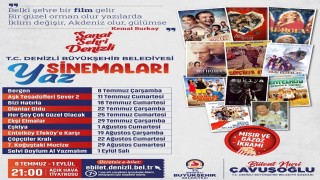 Denizlide Açık Hava Sinema Günleri başlıyor