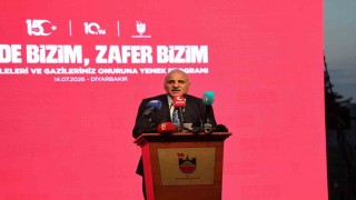 Diyarbakırda 15 Temmuzun 10. yıldönümünde şehit aileleri ve gaziler yemekte bir araya geldi