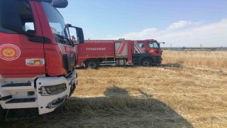 Diyarbakırda anız yangınlarına itfaiye ekiplerinden müdahale