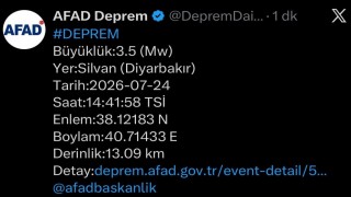 Diyarbakırda deprem