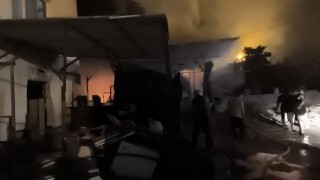 Dörtyolda samanlık yangını