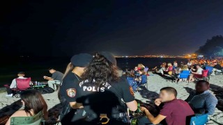 Drone havalandı, Tekirdağ polisi sahili abluka altına aldı