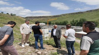 DSİden Karsta yatırımlara yakın takip: Atıksu Tesisi ve Kağızman Barajı yerinde incelendi