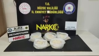 Düzcede 5 kilo metamfetamin ele geçirildi