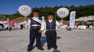 Düzcede toplu sünnet şöleni coşkusu