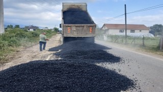 Düzcede yollar güvenli hala getiriliyor
