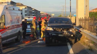 Düzce'de zincirleme kaza: 1 ölü, 1 yaralı