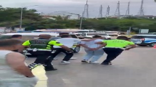 Edirnede iki aile arasındaki kavgayı polis ayırdı