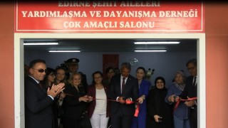 Edirnede şehit ailelerinin el emeği göz nuru ürünleri sergilendi