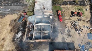 Edirnede sigara izmariti çiftlik evini küle çevirdi: 6 kişi ölümden döndü