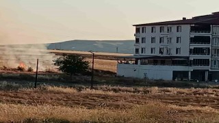 Elazığ'da buğday tarlasında yangın