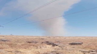 Elazığ'da korkutan hortum kamerada