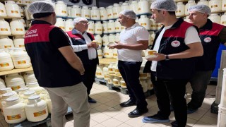 Elazığda tulum peynirinde üretim süreci yerinde incelendi