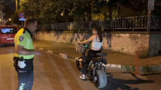 Elektrikli bisiklet sürücüsü alkollü çıktı, Eve gidiyordum dedi