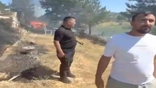 Emetteki yangın kontrol altına alındı, ormana sıçraması önlendi