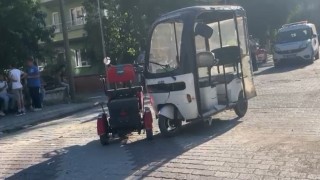 Engelli aracı ile elektrikli bisiklet çarpıştı, 1 yaralı