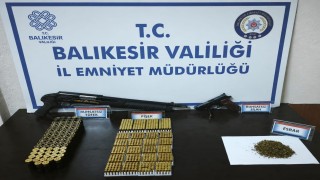 Erdekte uyuşturucu ve silah operasyonu