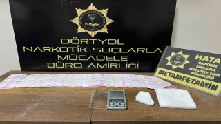 Erzin'de 250 gram metamfetamin ele geçirildi