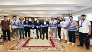 Erzurumspor taraftar gruplarından Başkan Sekmene ziyaret