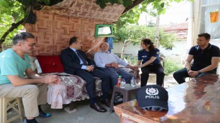 Eskişehir İl Emniyet Müdürü Yılmazdan şehit babasına anlamlı ziyaret