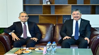 Eskişehir Valisi Dr. Erdinç Yılmaz, görevine yeni atanan Başsavcı Ferhat Deniz'i ziyaret etti
