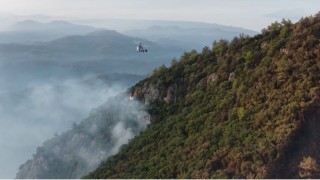 Fethiyede ekiplerin orman yangını ile ilgili mücadelesi sürüyor