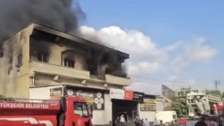 Gaziantepte iş yeri yangını