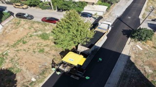 Gebzede Gaziler Mahallesinin yolları asfaltlanıyor