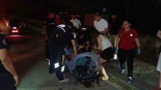 Genç kadının mazgala sıkışan ayağı itfaiye ekibi sayesinde kurtarıldı