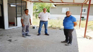 Germencikte düğün salonu modern görünüme kavuşuyor