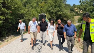 Gerze'de kırsal ulaşım çalışmaları