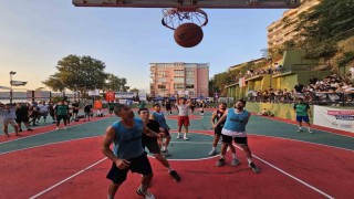 Gölcük'te potalar sokak basketbolu için kuruluyor