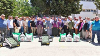 Gülnarlı üreticilere fide, ekipman ve sulama desteği